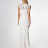 MORGANA CAP SLEEVE HI LOW MIDI BL62D09HL