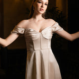 JOSIE OFF SHOULDER A LINE MIDAXI BL70D08S