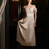 JOSIE OFF SHOULDER A LINE MIDAXI BL70D08S