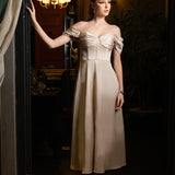JOSIE OFF SHOULDER A LINE MIDAXI BL70D08S