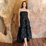 DANAY STRAPLESS HI LO DRESS BL77D12HL