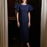 EVELYN PUFF SLEEVE MIDI B71D10S