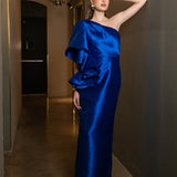 ANNMARIE FRILL SHOULDER GOWN B71D02L