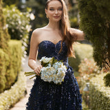 ADELA SWEETHEART PETAL BALL GOWN B41D01L