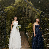 ADELA SWEETHEART PETAL BALL GOWN B41D01L