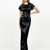 SAMPLE PENNY PUFF SLEEVE COLUMN MAXI SAMPLE B57BD37L