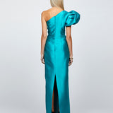 MARCHESA ONE SHOULDER GOWN B65D18L