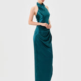 AALIYAH HIGH NECK COWL GOWN B69D17L