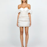 SAMPLE RHEEM OFF SHOULDER CORSET MINI SAMPLE B69D30S