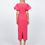 EVELYN PUFF SLEEVE MIDI B71D10S