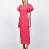 EVELYN PUFF SLEEVE MIDI B71D10S