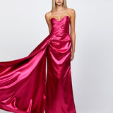 MISHA SWEETHEART GOWN WITH SASH B71D57L