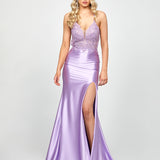 SERAPHINE HIGH SPLIT GOWN B73D74L