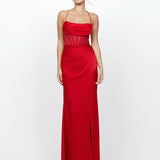 POSS STRAPLESS CORSET GOWN B73D19L