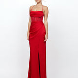POSS STRAPLESS CORSET GOWN B73D19L
