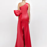 CHLO ASYMMETRIC GOWN WITH TRAIN B73D35L