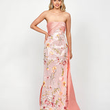 MURPHY DRAPED SEQUIN GOWN B73D37L