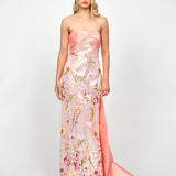 MURPHY DRAPED SEQUIN GOWN B73D37L