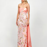 MURPHY DRAPED SEQUIN GOWN B73D37L