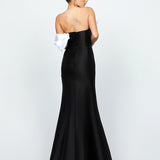 EMELY ONE SHOULDER RUFFLE GOWN B74D35L