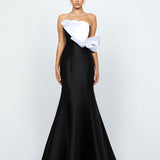 EMELY ONE SHOULDER RUFFLE GOWN B74D35L