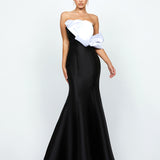 EMELY ONE SHOULDER RUFFLE GOWN B74D35L