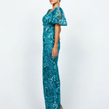 MILENA SQUARE NECK GOWN B74D46L