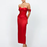 ELYSE OFF SHOULDER MIDAXI B74D50L
