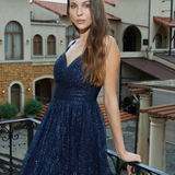 BRYLEE GLITTER BALL GOWN B75D87L