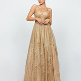 BRYLEE GLITTER BALL GOWN B75D87L
