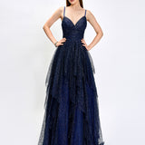 BRYLEE GLITTER BALL GOWN B75D87L