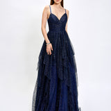 BRYLEE GLITTER BALL GOWN B75D87L