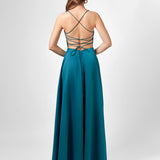 HANNA OPEN BACK A LINE GOWN B76D42L