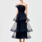 MAE TIERED RUFFLE MIDI B77D73S