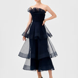 MAE TIERED RUFFLE MIDI B77D73S