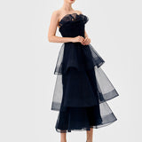 MAE TIERED RUFFLE MIDI B77D73S
