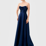 AMEIRA STRAPLESS COWL GOWN B81D20L