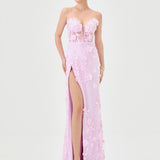 TERI 3D FLORAL GOWN B81D35L