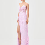 TERI 3D FLORAL GOWN B81D35L
