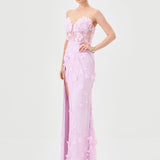 TERI 3D FLORAL GOWN B81D35L