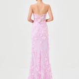 TERI 3D FLORAL GOWN B81D35L