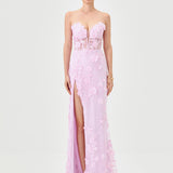 TERI 3D FLORAL GOWN B81D35L