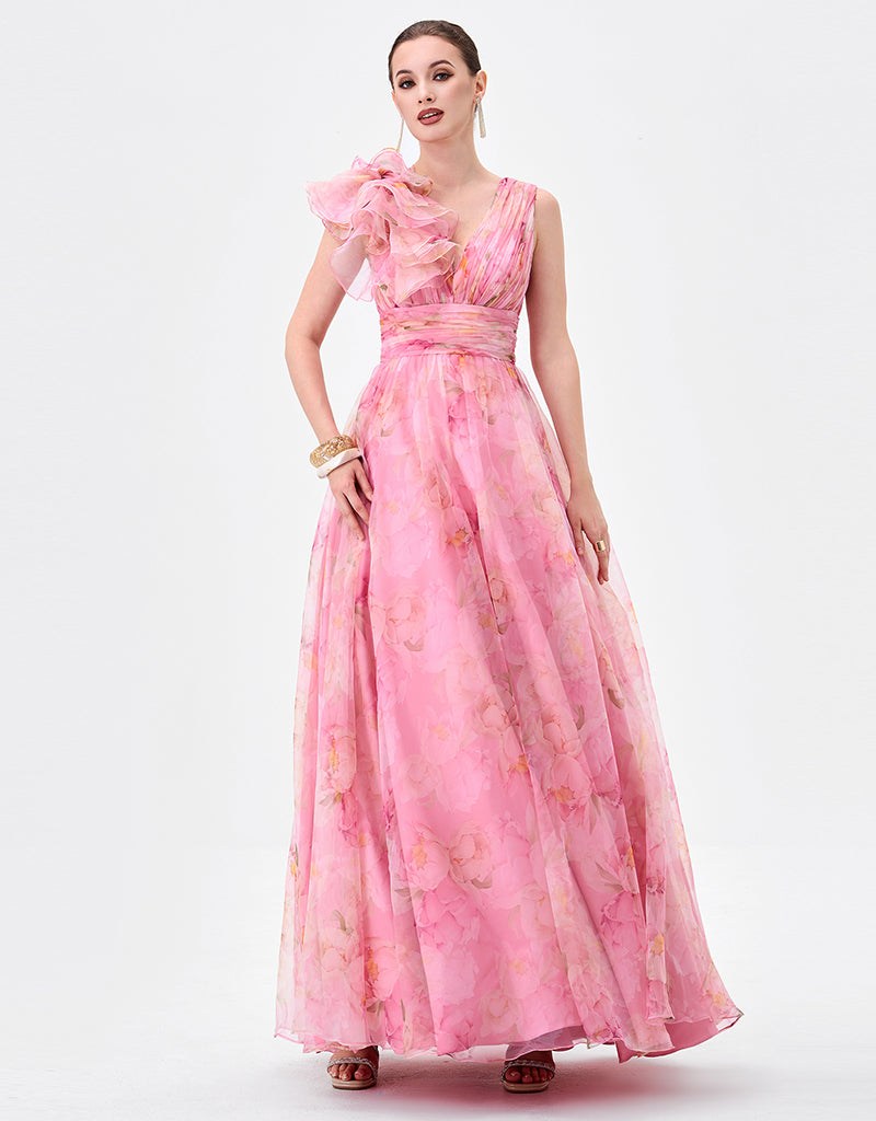 bariano organza dress Bariano | Dresses | Bariano Full Maxi Dress With Organza Bust