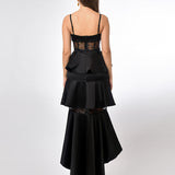 RAYNE POLKA DOT TIERED DRESS B70D30HL