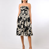 CAMERON STRAPLESS ORGANZA MIDI BL70D29S