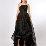 PEYTON STRAPLESS POLKA DOT BALL GOWN B70D29HL