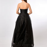 PEYTON STRAPLESS POLKA DOT BALL GOWN B70D29HL
