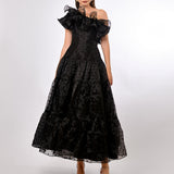 IMANI DRAMATIC FRILL MIDAXI B70D31L