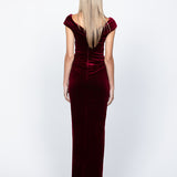 GABBY VELVET MAXI BL55D02L