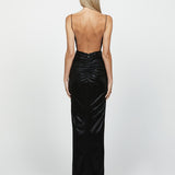 VERONIKA COWL NECK BACKLESS MAXI BL60D11L